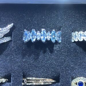 Bomb party 🎉 Blue Gemstone Ring size 6